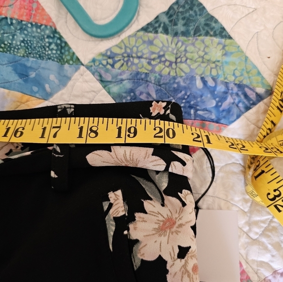 Jules & Leopold Pull-On Slim Leg Ankle Floral Pants Women's Plus Size 2X NWT - Picture 10 of 11